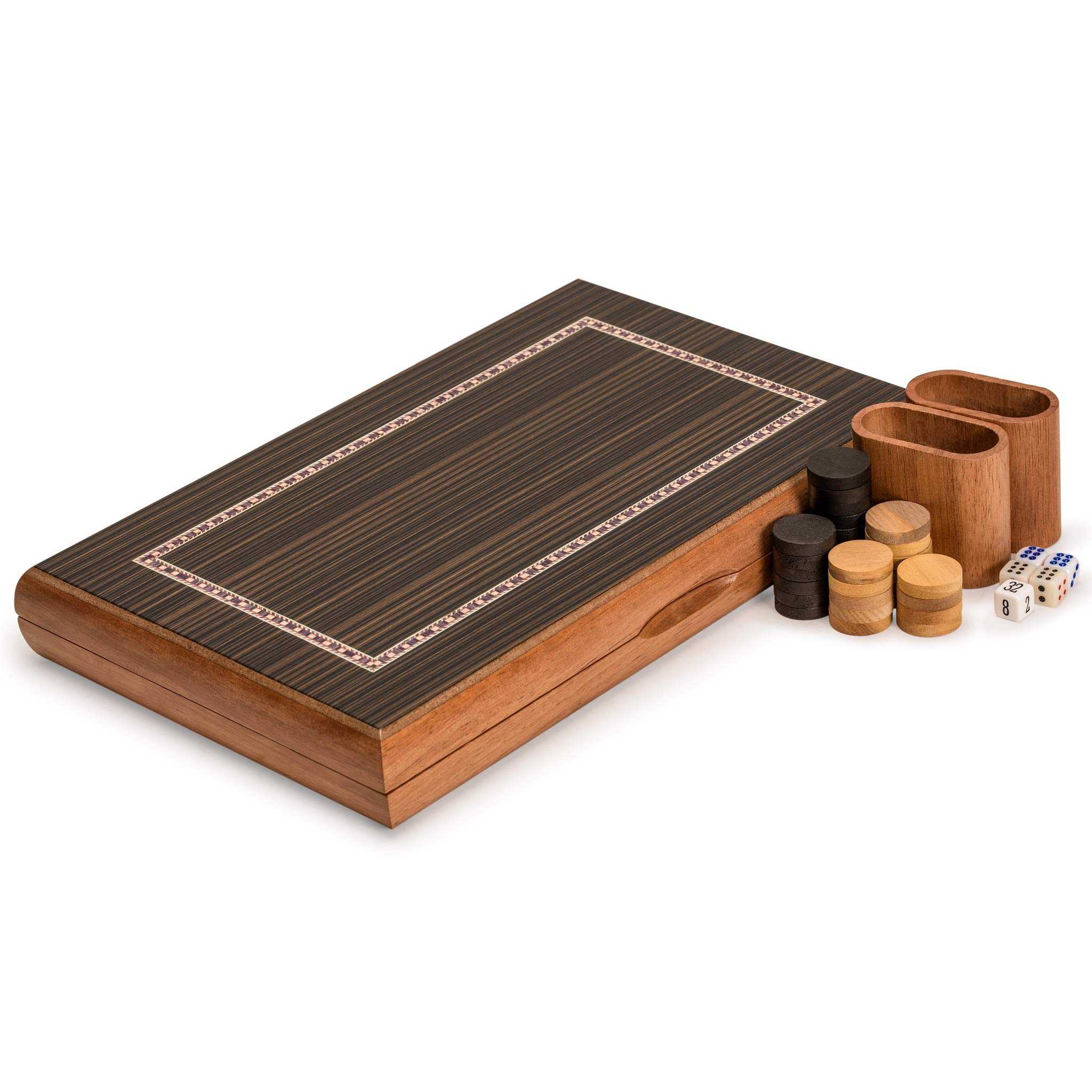 Foto 4 pulgar | Set de Backgammon Yellow Mountain Imports Dorne de Madera 33 cm - Venta Internacional