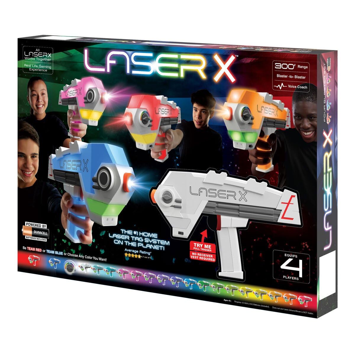 Foto 4 pulgar | Kit Laser Tag Laser X Revolution Blaster-to-blaster, Paquete De 4 - Venta Internacional.