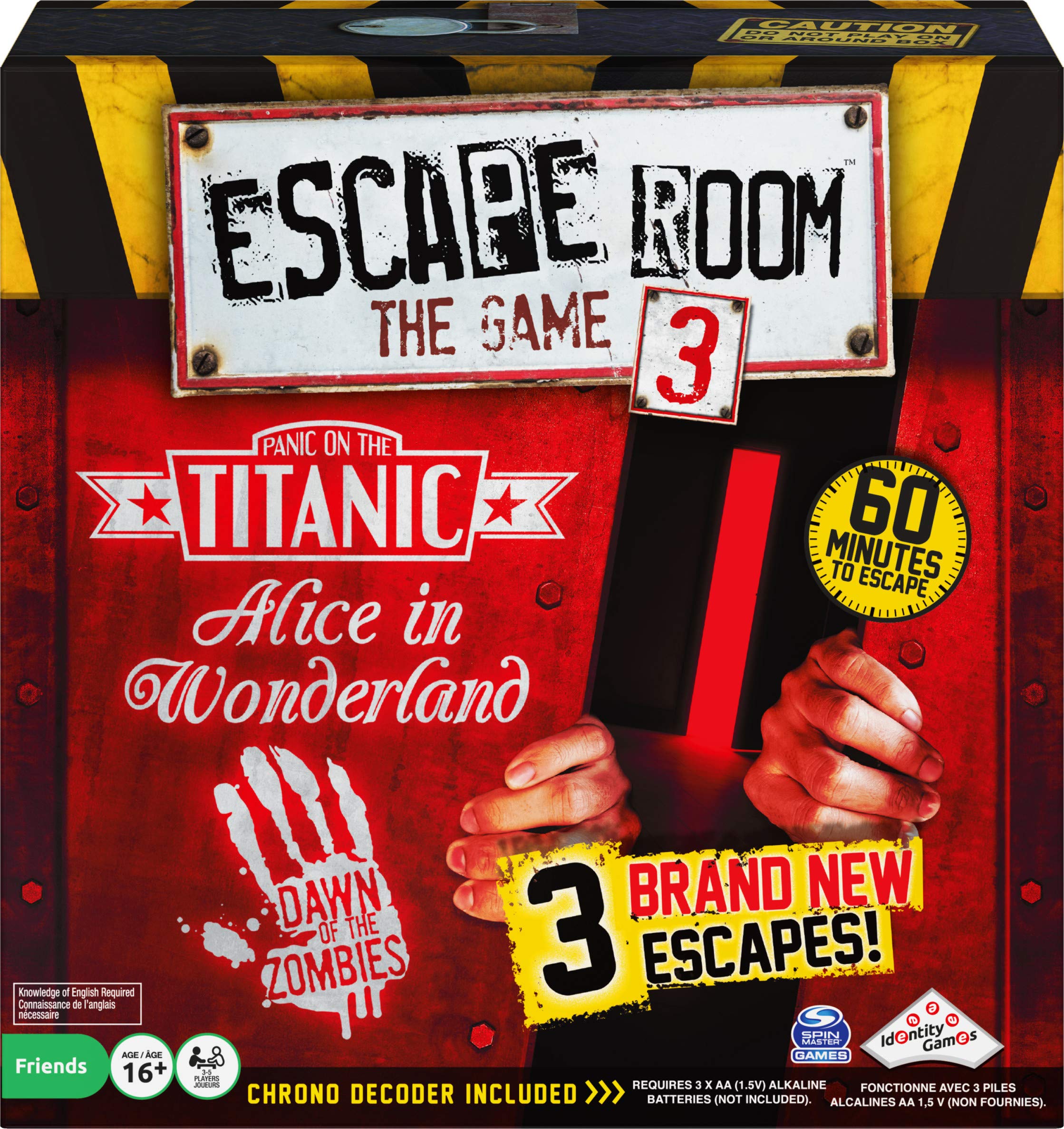 Juego De Mesa Spin Master Escape Room Versión 3 Para Mayores De 16 Años - Venta Internacional.