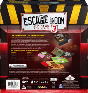 Foto 5 | Juego De Mesa Spin Master Escape Room Versión 3 Para Mayores De 16 Años - Venta Internacional.