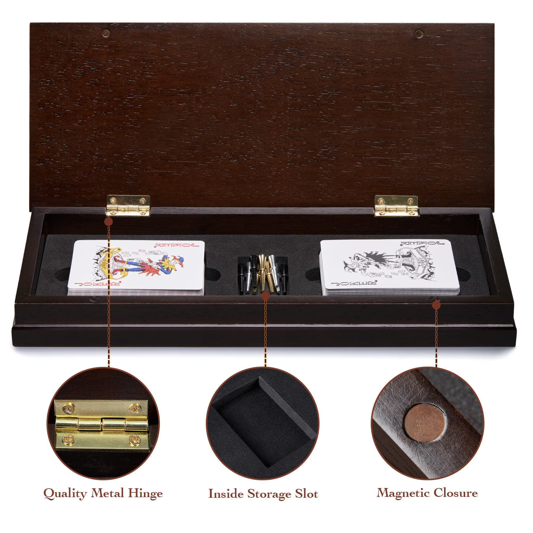 Foto 5 | Juego De Mesa Cribbage Amerous Wooden Con Cierre Magnético - Venta Internacional.