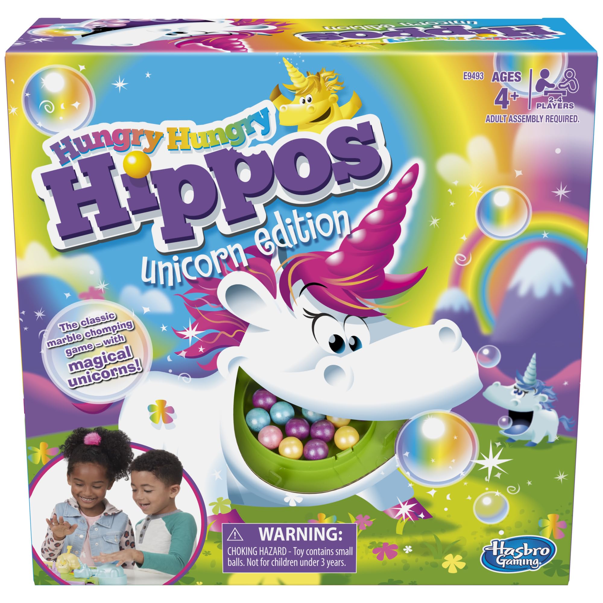 Juego De Mesa Hasbro Gaming Hungry Hippos Unicorn Edition - Venta Internacional.
