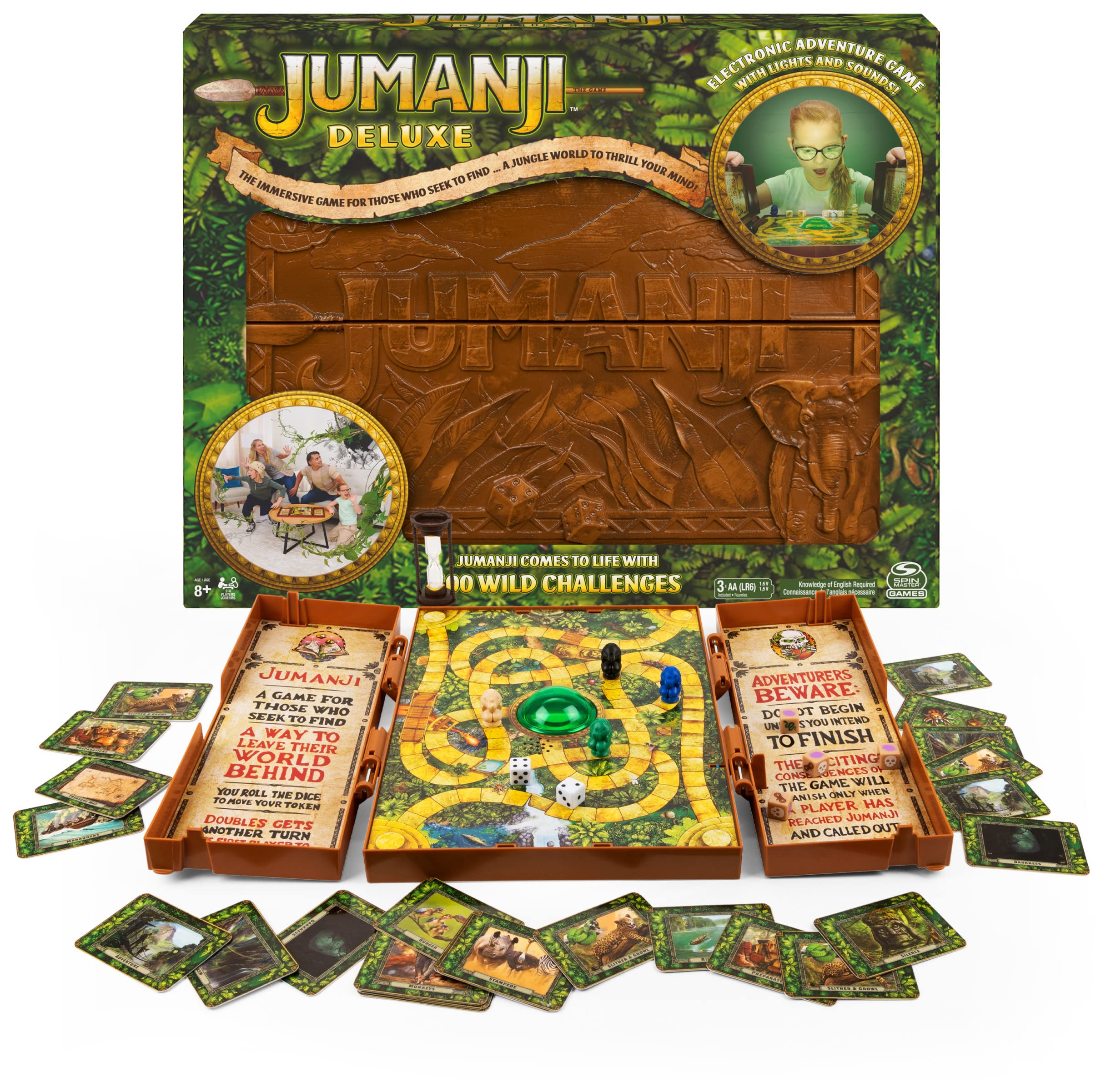 Juego De Mesa Spin Master Games Jumanji Deluxe Con Luces Y Sonidos - Venta Internacional.