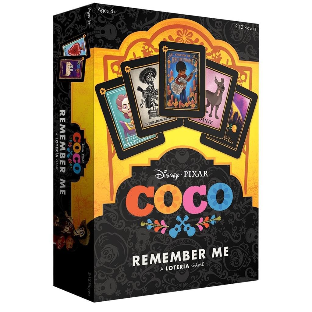Juego De Lotería Coco Remember Me Disney Pixar Con Ilustraciones Personalizadas - Venta Internacional.