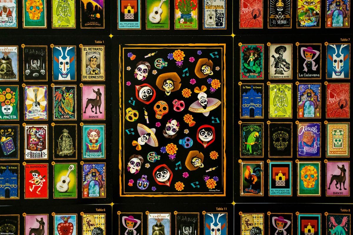 Foto 6 pulgar | Juego De Lotería Coco Remember Me Disney Pixar Con Ilustraciones Personalizadas - Venta Internacional.