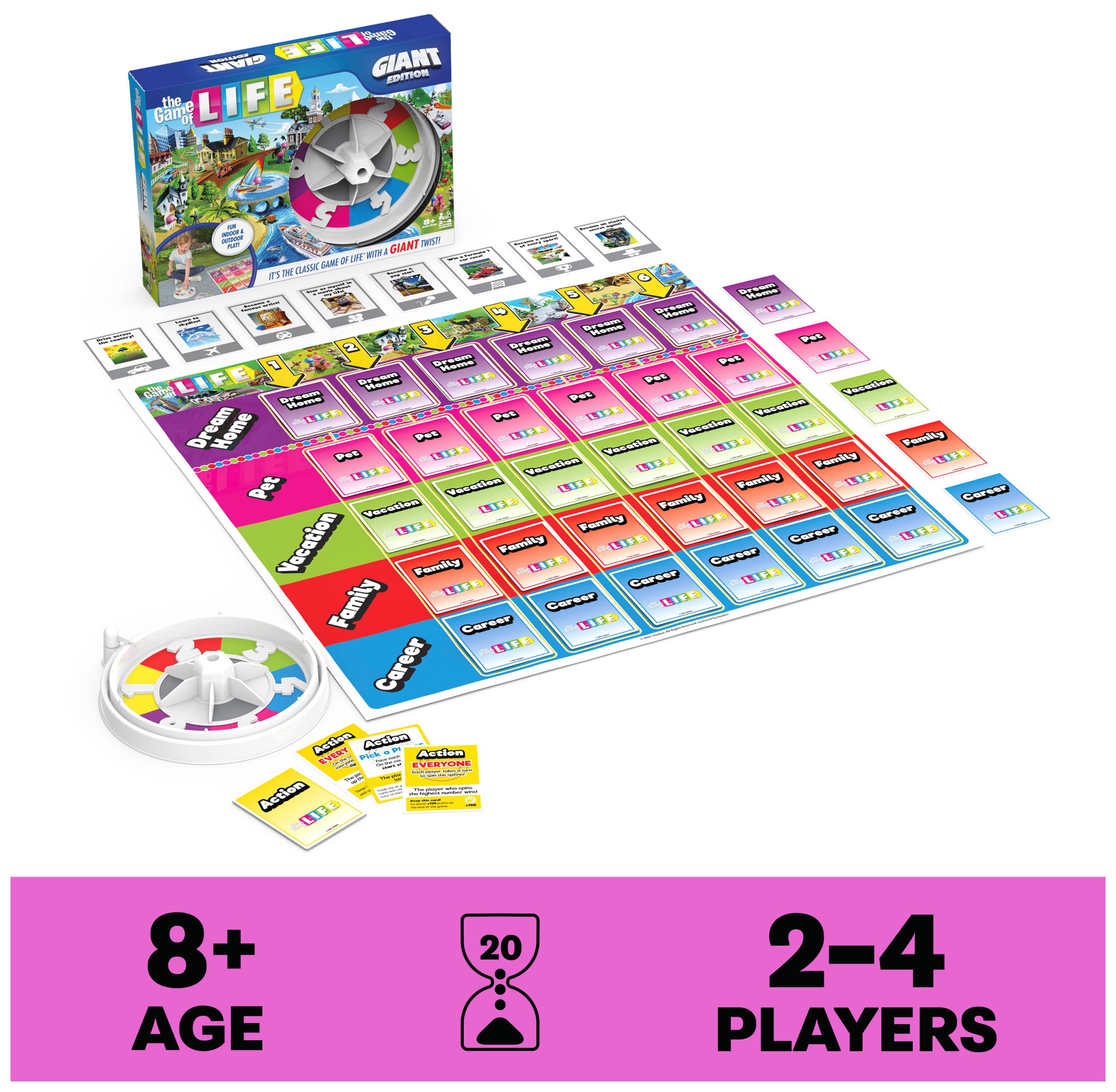 Foto 3 pulgar | Juego De Mesa Spin Master Games The Game Of Life Giant Edition - Venta Internacional.