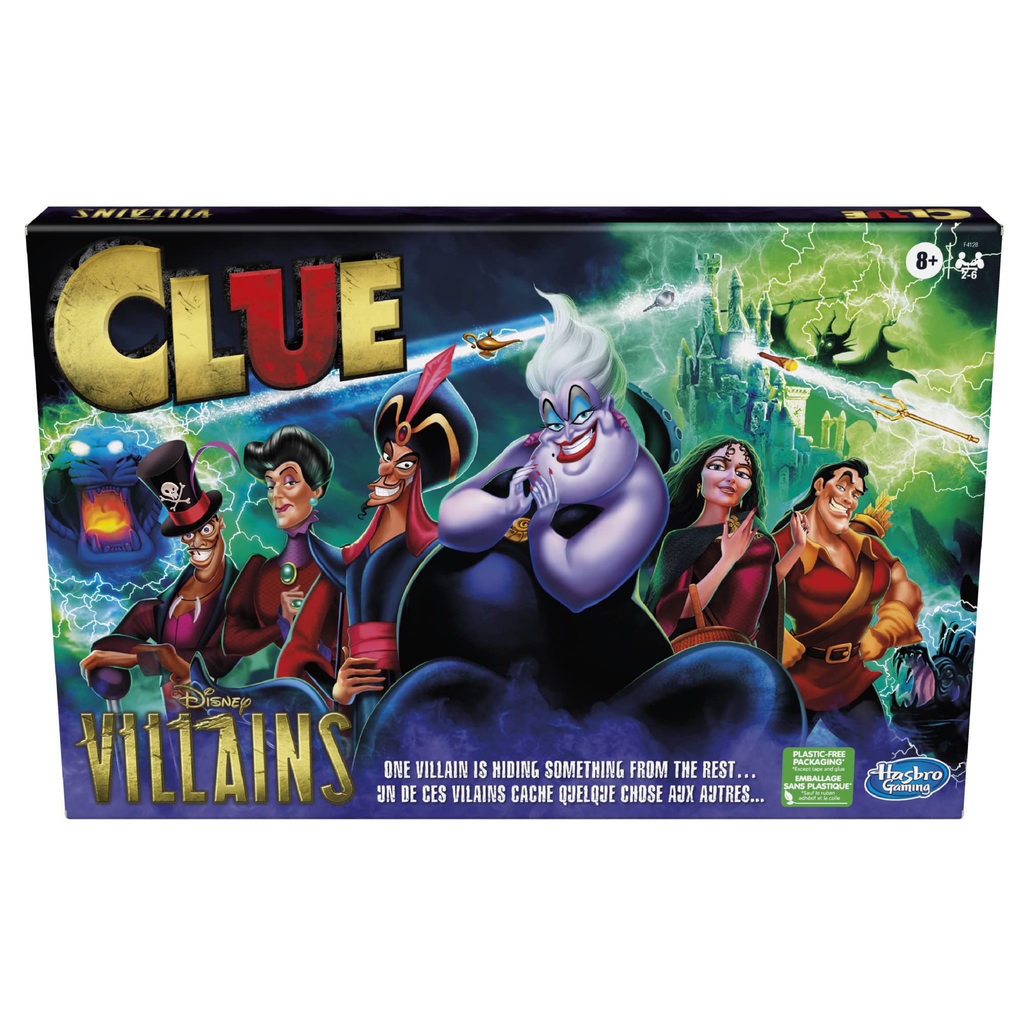 Juego De Mesa Hasbro Gaming Clue Disney Villains Edition Kids 8+ - Venta Internacional.