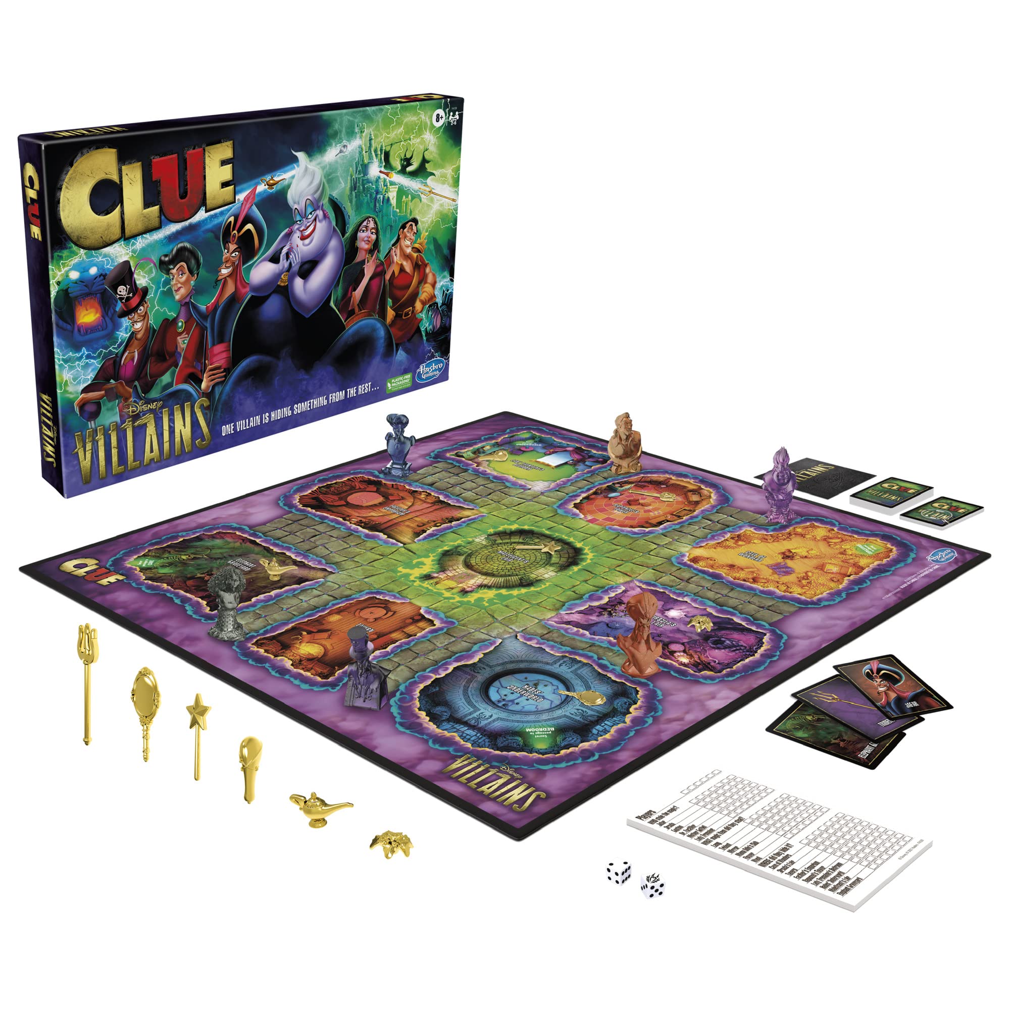 Foto 4 pulgar | Juego De Mesa Hasbro Gaming Clue Disney Villains Edition Kids 8+ - Venta Internacional.