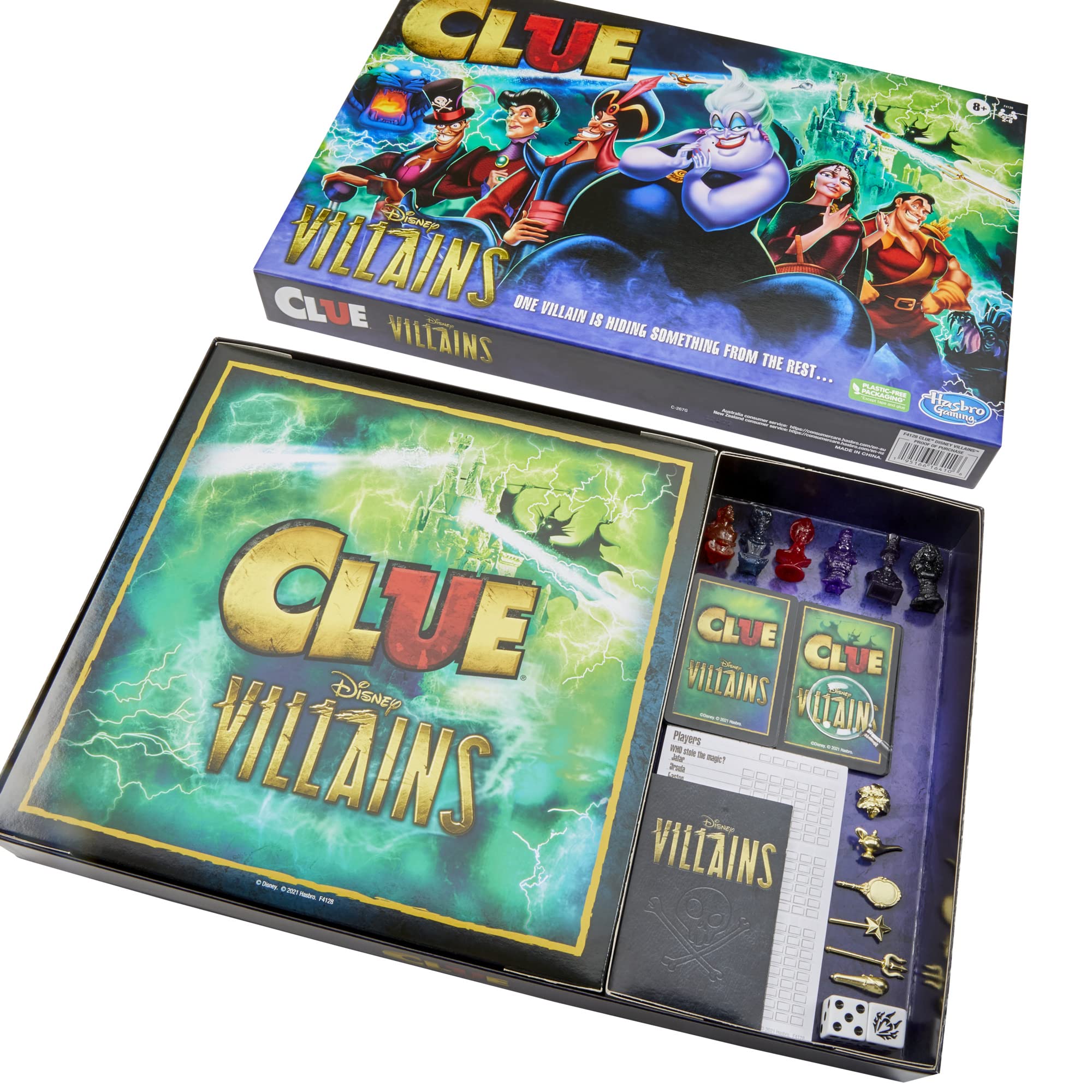 Foto 5 | Juego De Mesa Hasbro Gaming Clue Disney Villains Edition Kids 8+ - Venta Internacional.