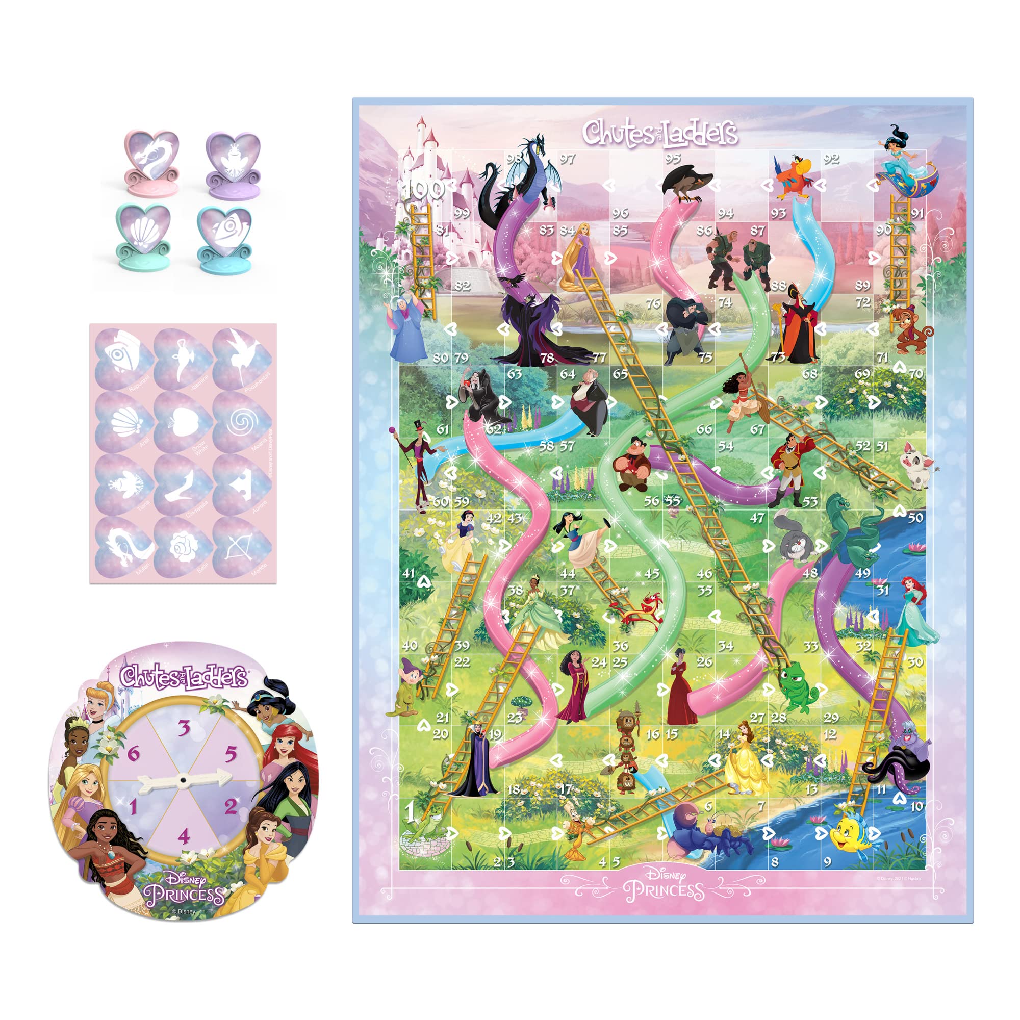 Foto 4 pulgar | Juego De Mesa Hasbro Gaming Chutes And Ladders Disney Princess - Venta Internacional.