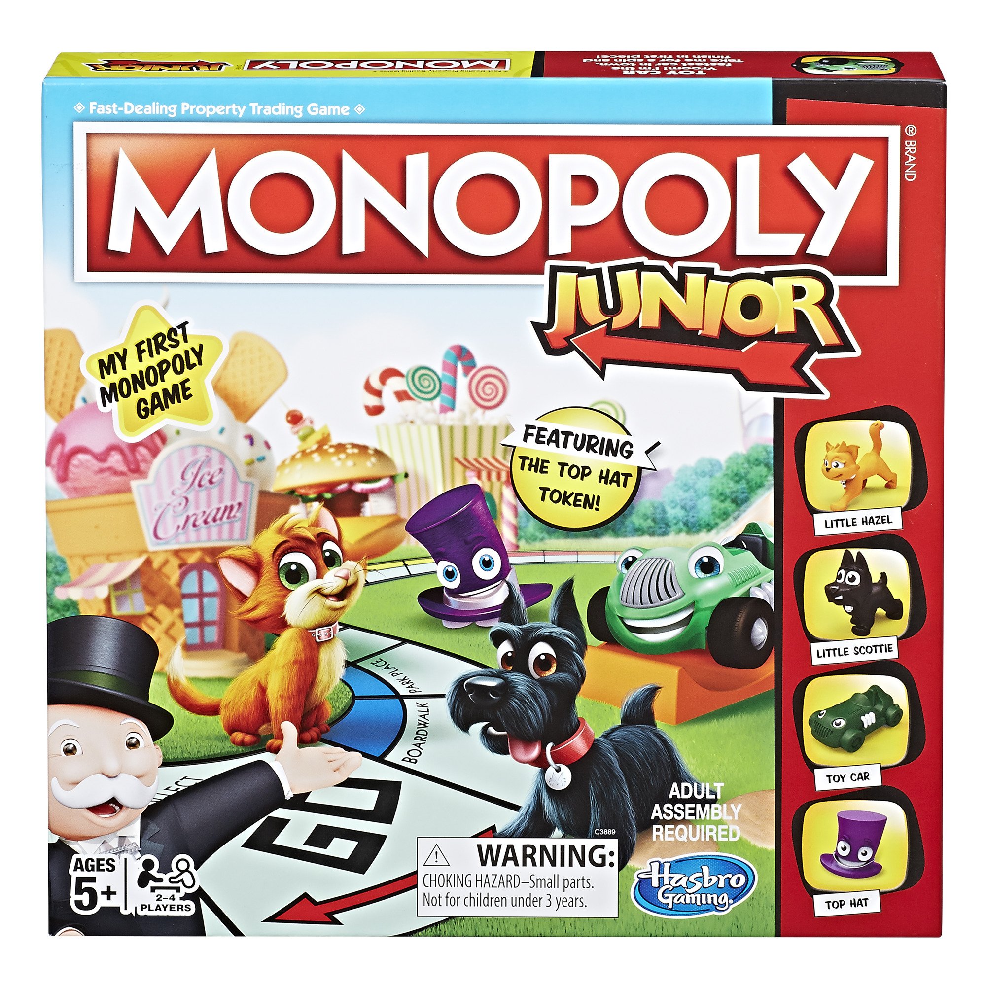 Juego De Mesa Monopoly Junior Hasbro Gaming Para Mayores De 5 Años Amazon Excl. - Venta Internacional.
