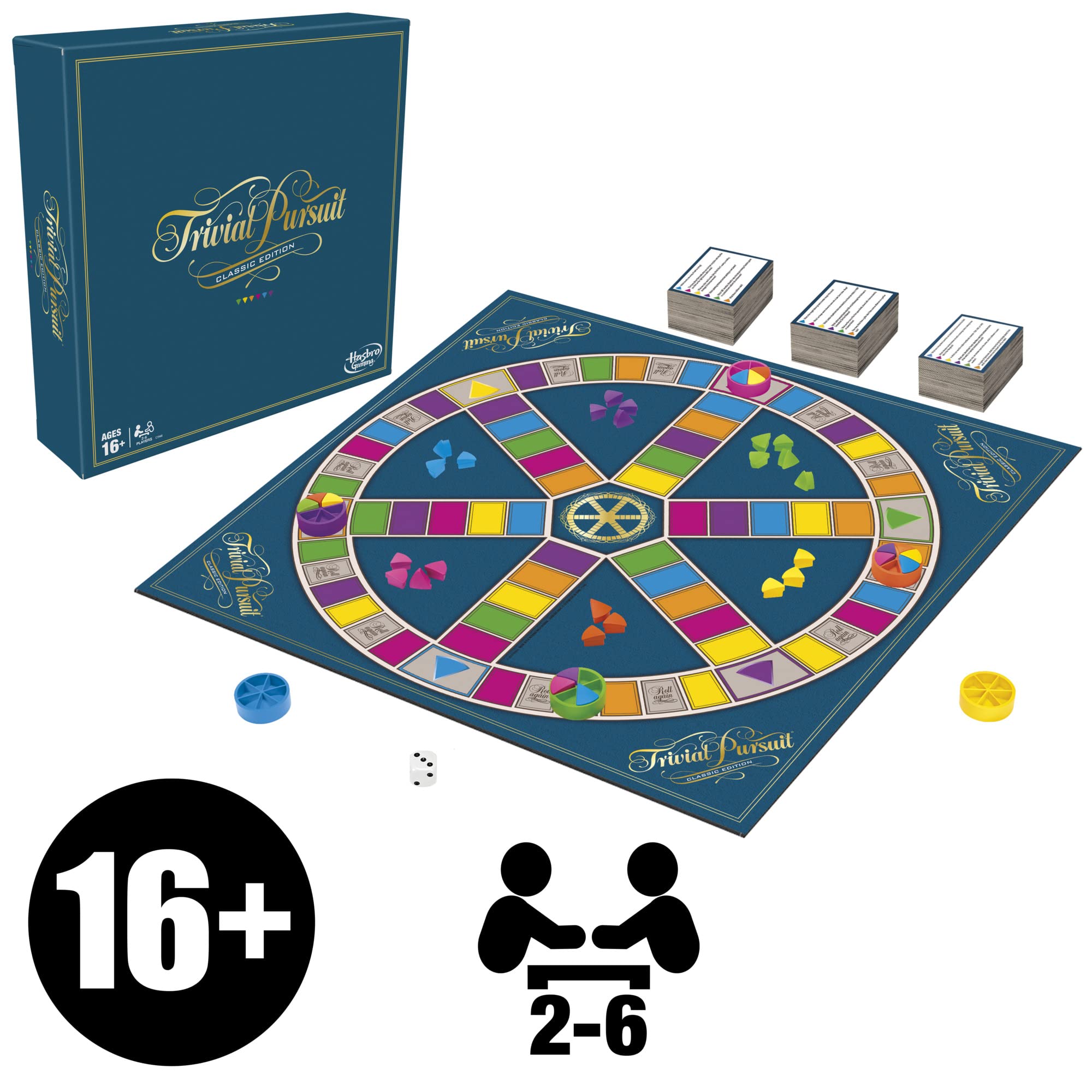 Foto 6 pulgar | Juego De Mesa Hasbro Gaming Trivial Pursuit Classic Edition - Venta Internacional.