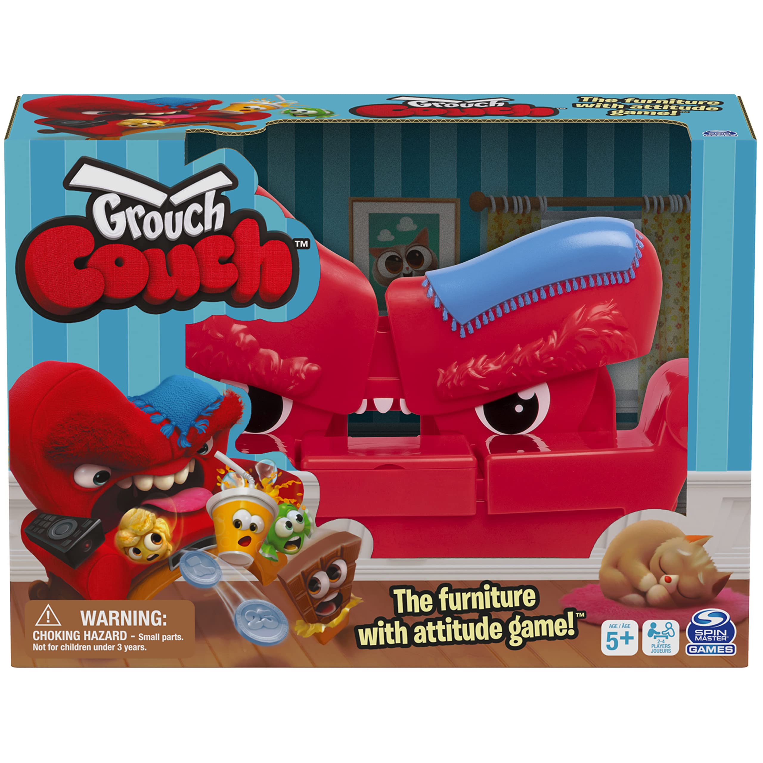 Juego De Mesa Spin Master Games Grouch Couch Con Sonidos De Más De 5 Años - Venta Internacional.