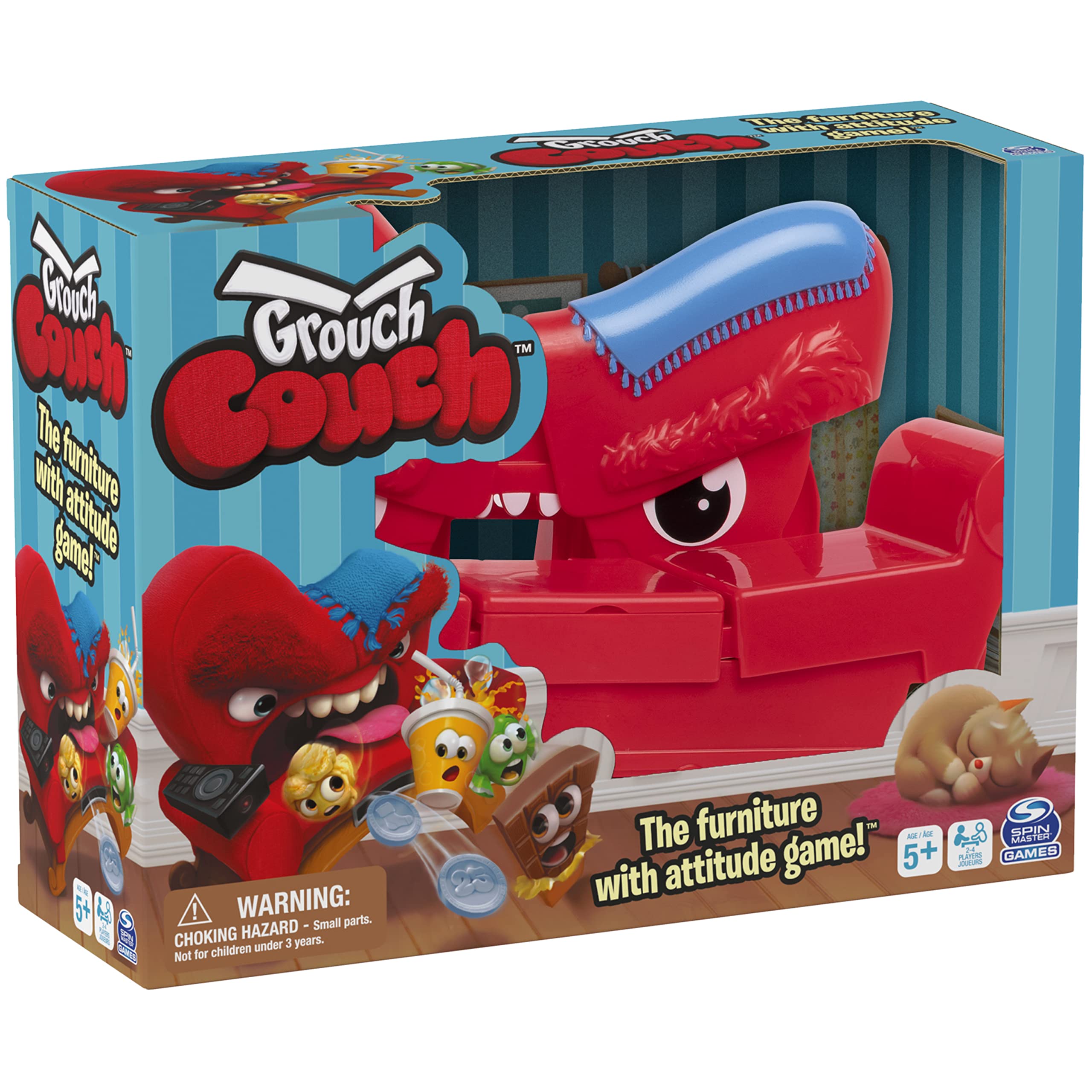 Foto 8 pulgar | Juego De Mesa Spin Master Games Grouch Couch Con Sonidos De Más De 5 Años - Venta Internacional.