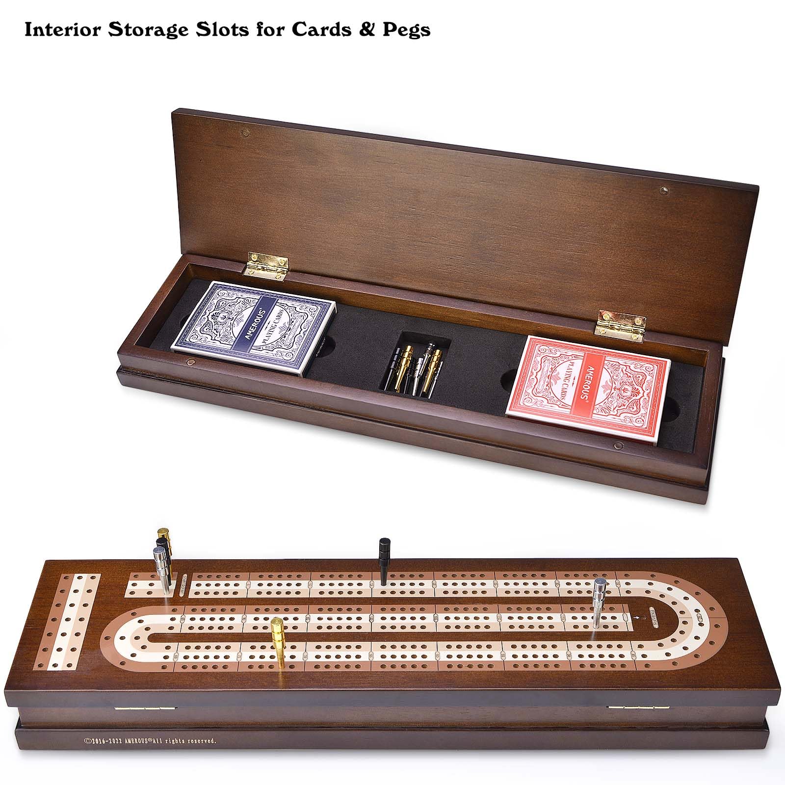 Foto 4 pulgar | Juego De Mesa Cribbage Amerous Wooden Con Cierre Magnético - Venta Internacional.