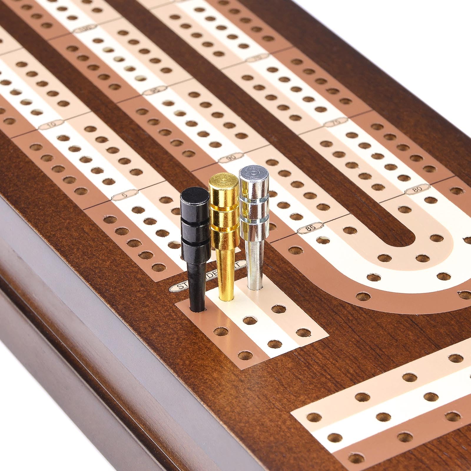 Foto 5 | Juego De Mesa Cribbage Amerous Wooden Con Cierre Magnético - Venta Internacional.