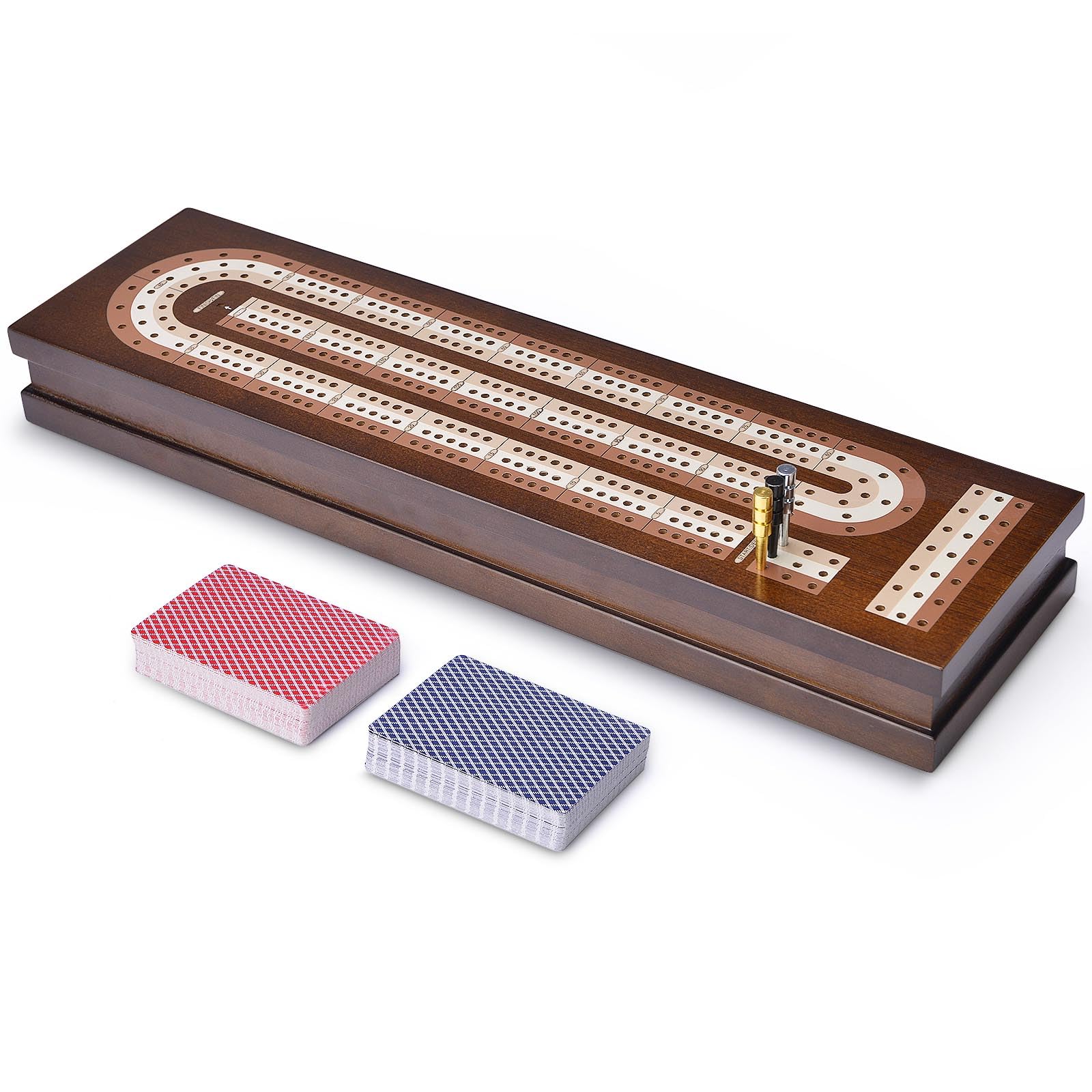 Foto 7 pulgar | Juego De Mesa Cribbage Amerous Wooden Con Cierre Magnético - Venta Internacional.