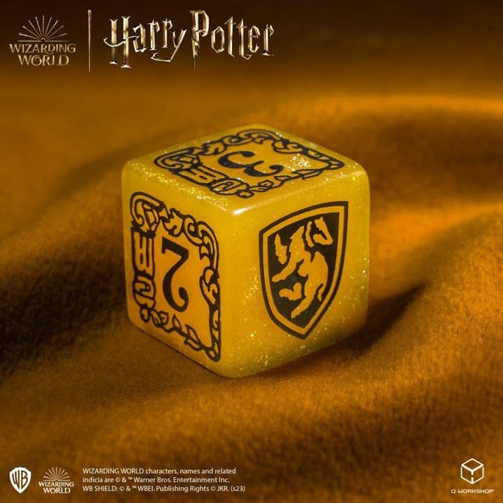 Foto 4 pulgar | Juego De Dados Q-workshop Harry Potter Hufflepuff Modern Yellow - Venta Internacional.
