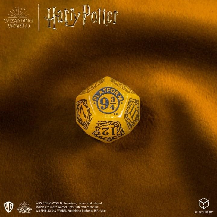 Foto 4 | Juego De Dados Q-workshop Harry Potter Hufflepuff Modern Yellow - Venta Internacional.