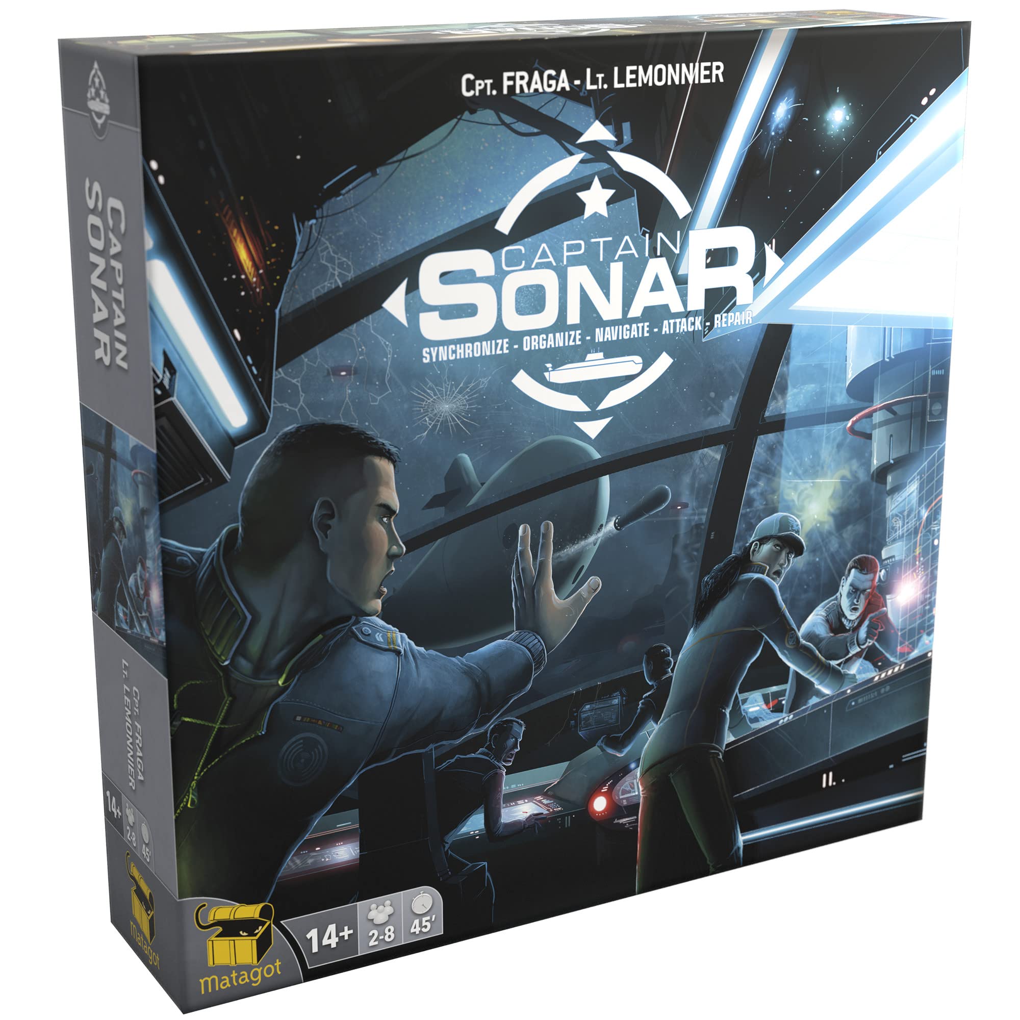 Foto 2 pulgar | Juego De Mesa Captain Sonar Asmodee Para 2-8 Jugadores - Venta Internacional.