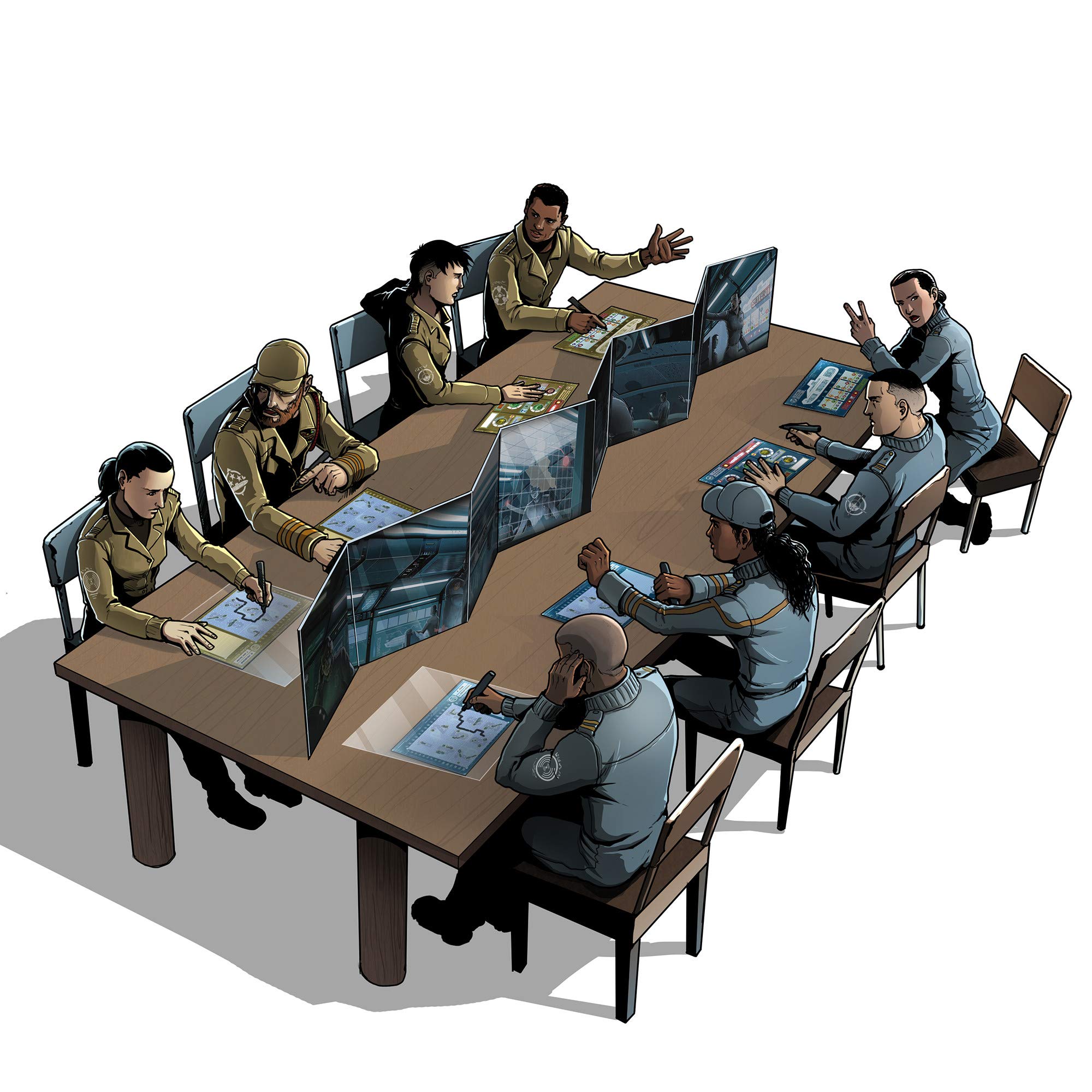 Foto 3 pulgar | Juego De Mesa Captain Sonar Asmodee Para 2-8 Jugadores - Venta Internacional.