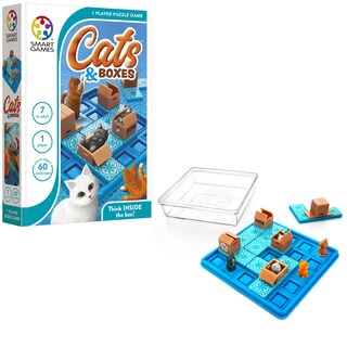 Foto 1 | Juego De Viaje Smartgames Cats & Boxes Con 60 Desafíos 7+ - Venta Internacional.