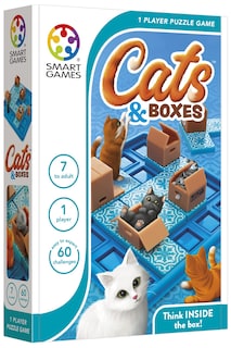Foto 2 | Juego De Viaje Smartgames Cats & Boxes Con 60 Desafíos 7+ - Venta Internacional.