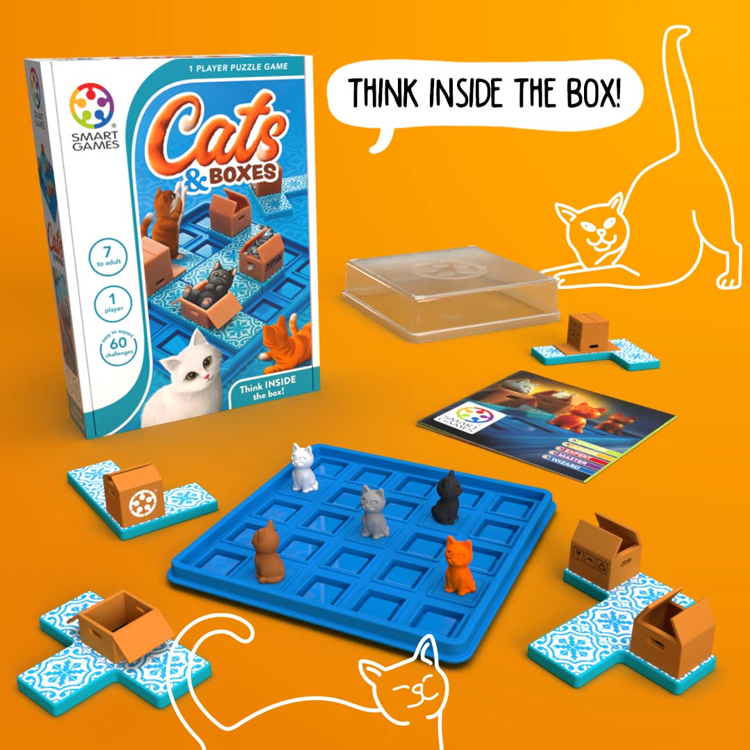Foto 5 pulgar | Juego De Viaje Smartgames Cats & Boxes Con 60 Desafíos 7+ - Venta Internacional.