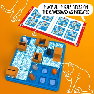 Foto 7 | Juego De Viaje Smartgames Cats & Boxes Con 60 Desafíos 7+ - Venta Internacional.