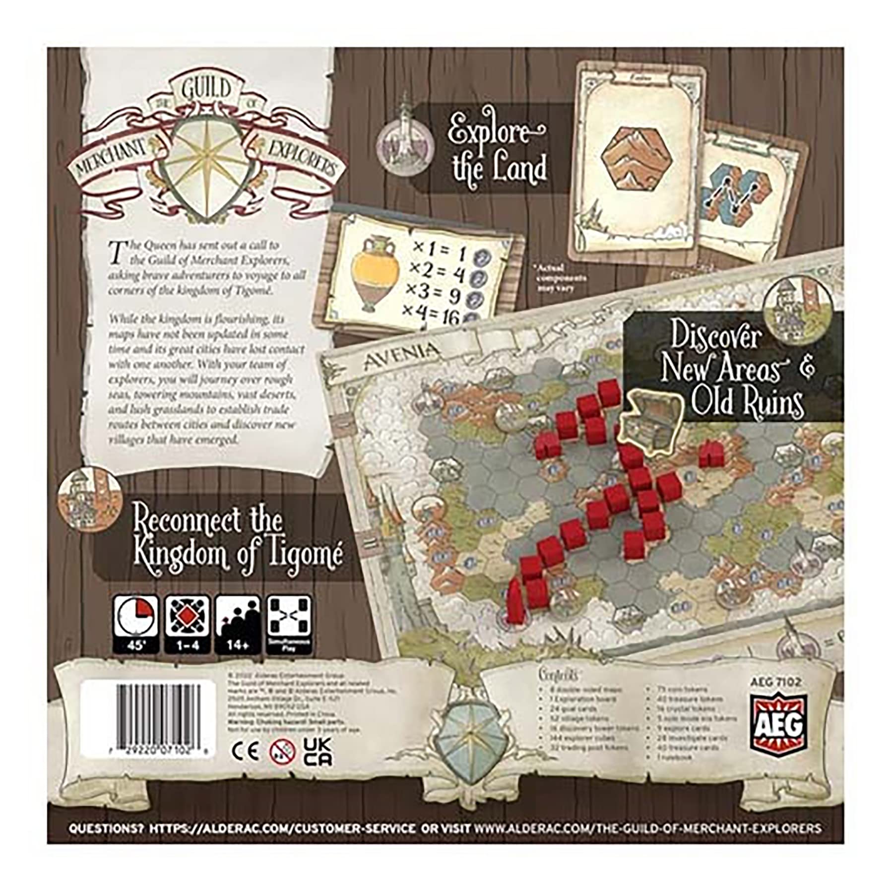 Foto 6 pulgar | Juego De Mesa Aeg The Guild Of Merchant Explorers 1-4 Jugadores - Venta Internacional.