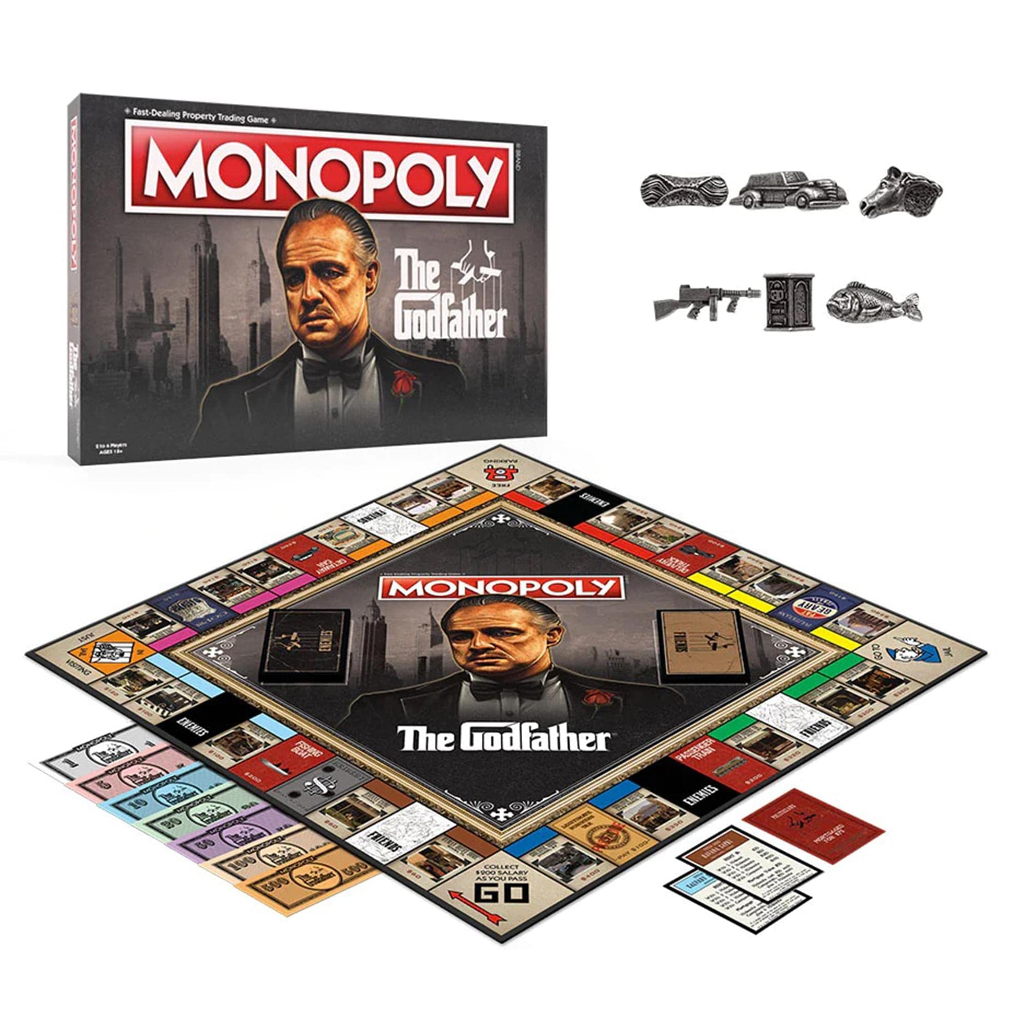 Foto 2 pulgar | Juego De Mesa Monopoly The Godfather 50th Anniversary - Venta Internacional.