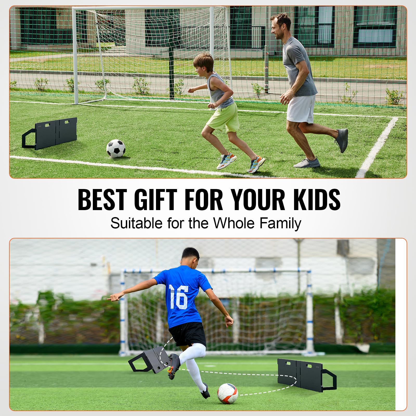 Foto 7 pulgar | Tabla Reboteadora De Fútbol Vevor De 45 X 13 Cm Con 2 Ángulos Para Entrenamiento - Venta Internacional.