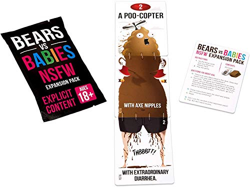 Foto 2 | Bears Vs Babies: Paquete De Expansión Nsfw: Un Juego De Cart - Venta Internacional.