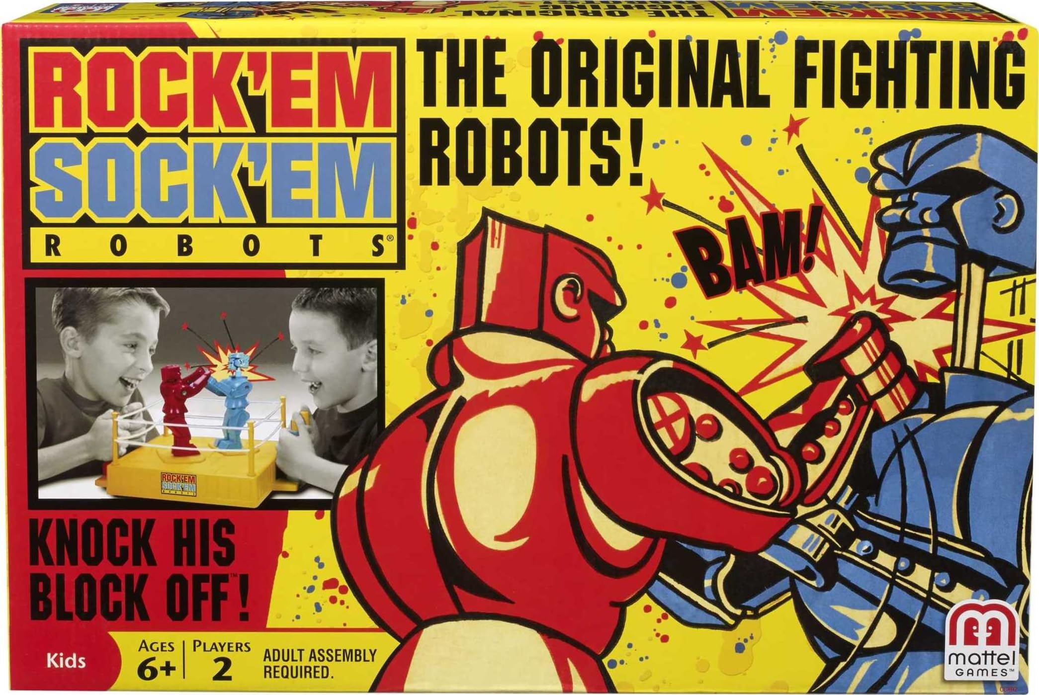 Foto 7 pulgar | Ring De Boxeo Rock 'em Sock Em Robots De Toy Mattel Games - Venta Internacional.