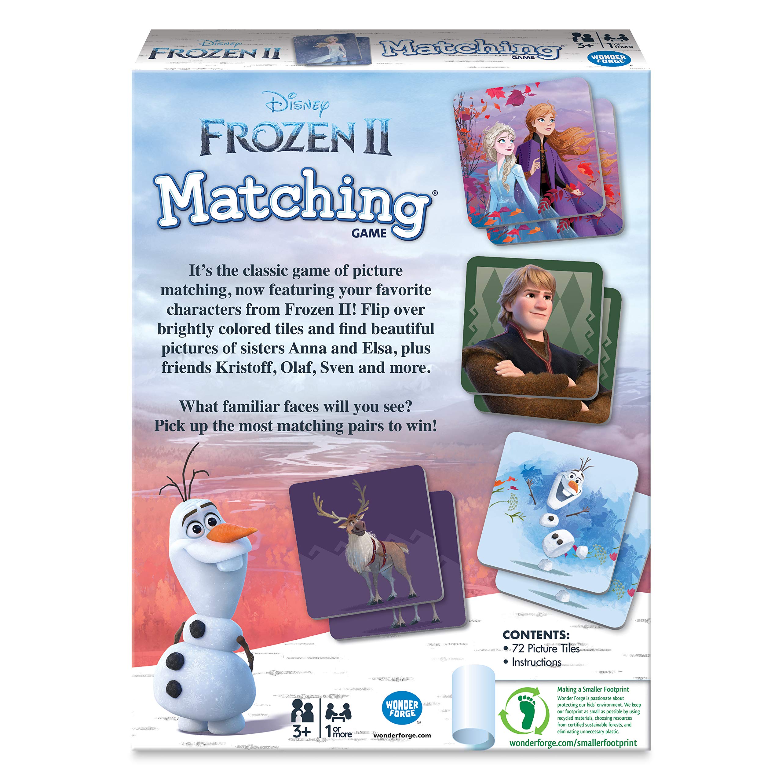 Foto 6 pulgar | Juego De Combinación De Recuerdos Wonder Forge Frozen 2 Para Niños De 3 A 5 Años - Venta Internacional.