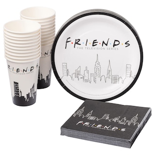 Foto 1 | Set De Fiesta Silver Buffalo Friends New York, Paquete De 60 - Venta Internacional.