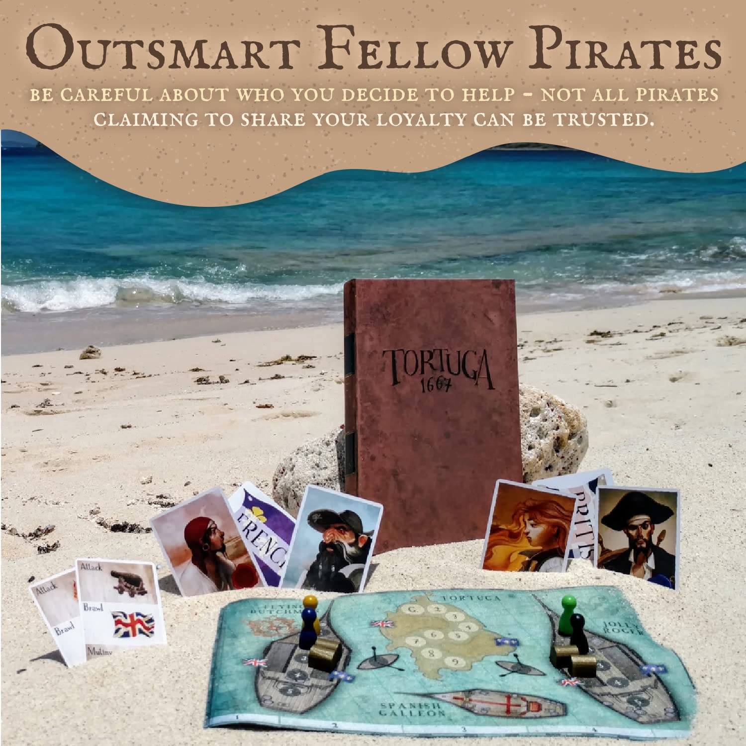 Foto 4 | Juego De Mesa Facade Games Tortuga 1667 Treasure Plunder 2-9 - Venta Internacional.