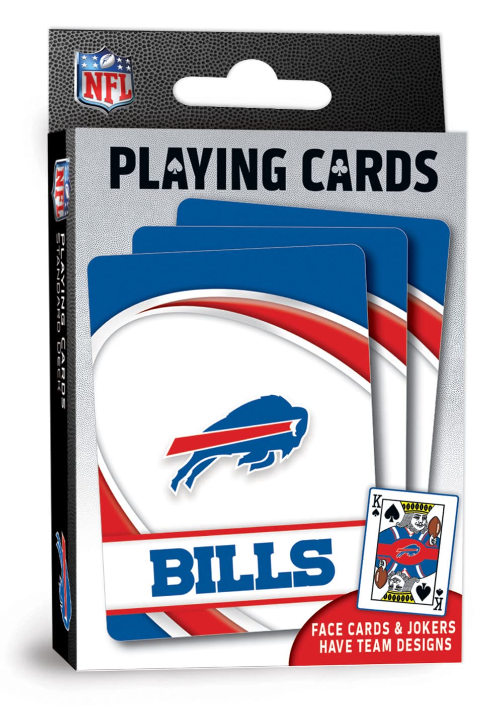 Foto 1 | Baraja De Fútbol De Los Buffalo Bills De Playing Cards Masterpieces Nfl - Venta Internacional.