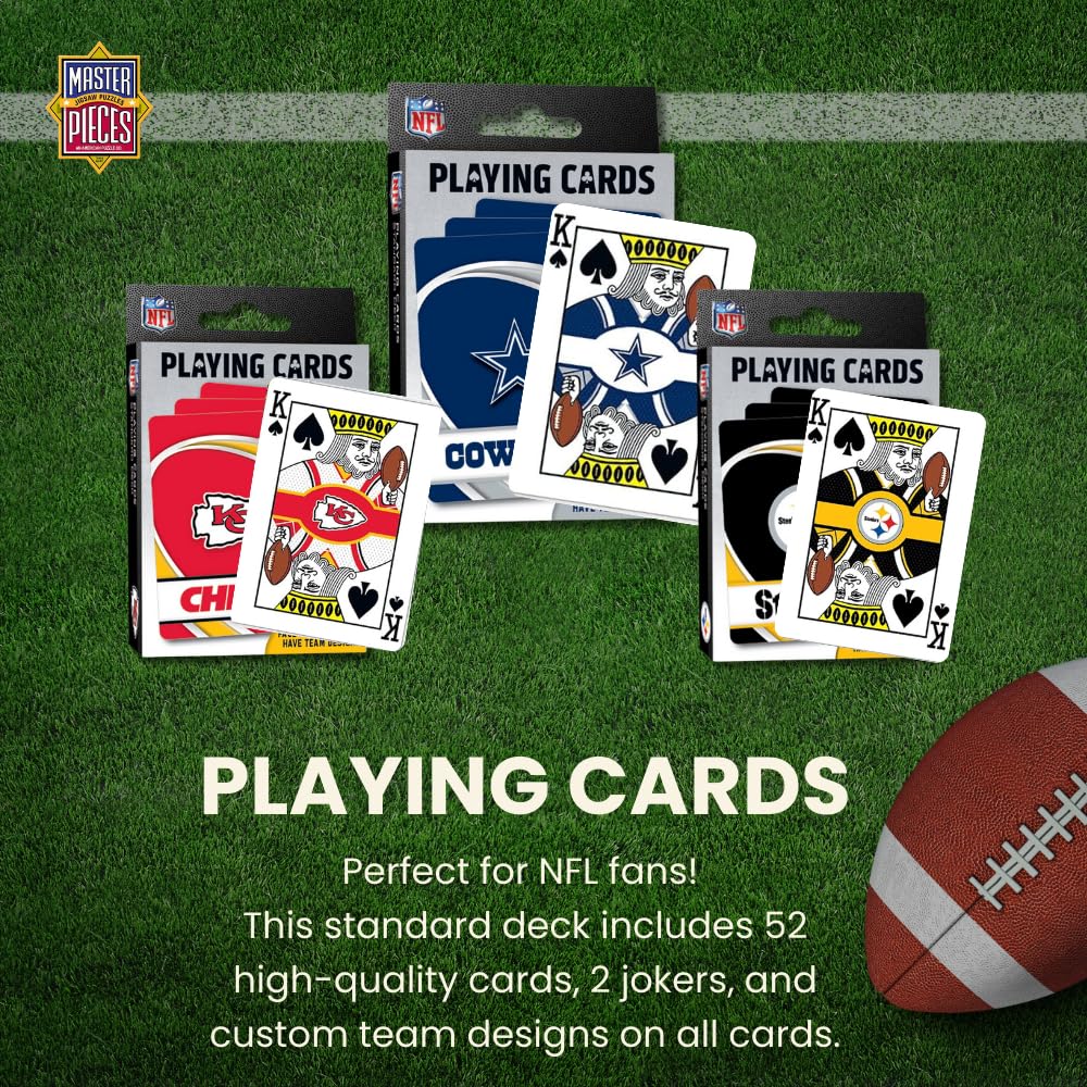 Foto 3 pulgar | Baraja De Fútbol De Los Buffalo Bills De Playing Cards Masterpieces Nfl - Venta Internacional.