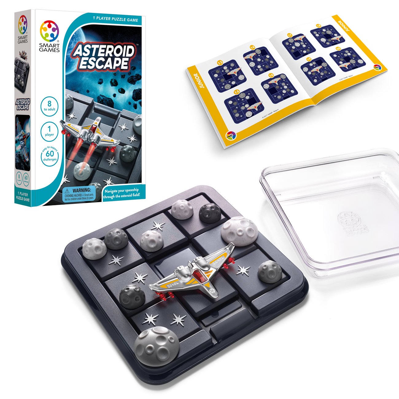 Foto 2 pulgar | Juego De Rompecabezas Deslizantes De Viaje Smartgames Asteroid Escape - Venta Internacional.
