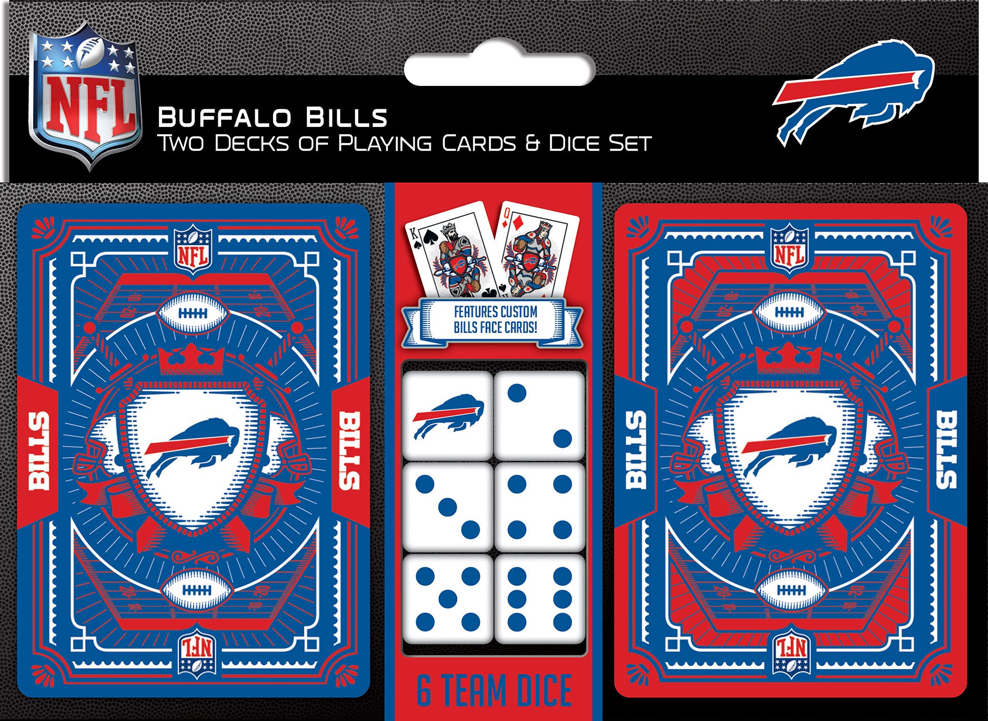 Foto 2 pulgar | Paquete De Cartas Y Dados Masterpieces Nfl Buffalo Bills - Venta Internacional.