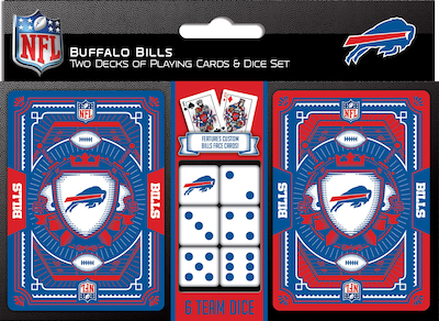 Foto 1 | Paquete De Cartas Y Dados Masterpieces Nfl Buffalo Bills - Venta Internacional.