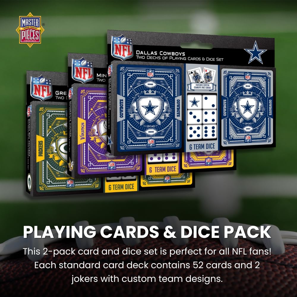 Foto 2 | Paquete De Cartas Y Dados Masterpieces Nfl Buffalo Bills - Venta Internacional.