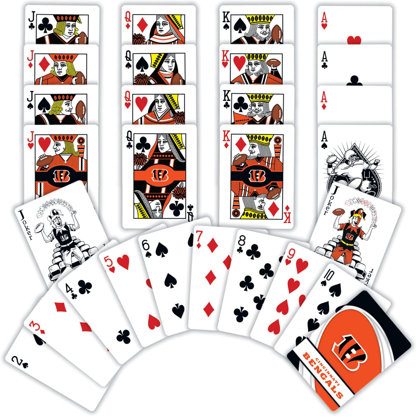 Foto 8 pulgar | Juego De Cartas Masterpieces Nfl Cincinnati Bengals Football - Venta Internacional.