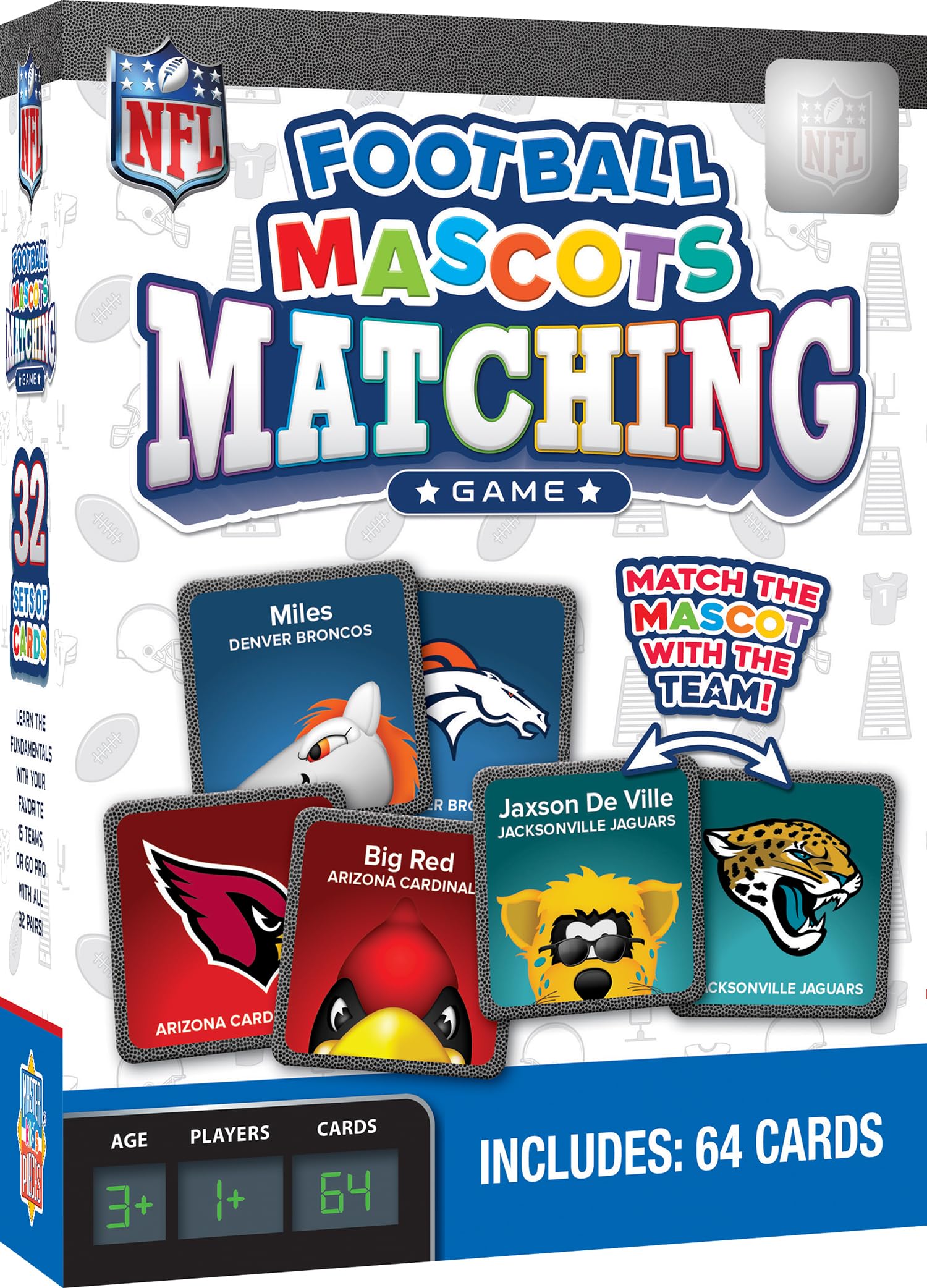 Foto 1 | Juego De Combinación Masterpieces Juegos Deportivos Nfl Mascots Kids 3+ - Venta Internacional.