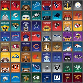 Foto 2 | Juego De Combinación Masterpieces Juegos Deportivos Nfl Mascots Kids 3+ - Venta Internacional.