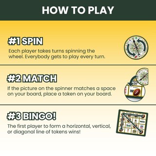 Foto 6 | Juego De Bingo Masterpieces Juegos Para Niños Nfl Chicago Bears - Venta Internacional.
