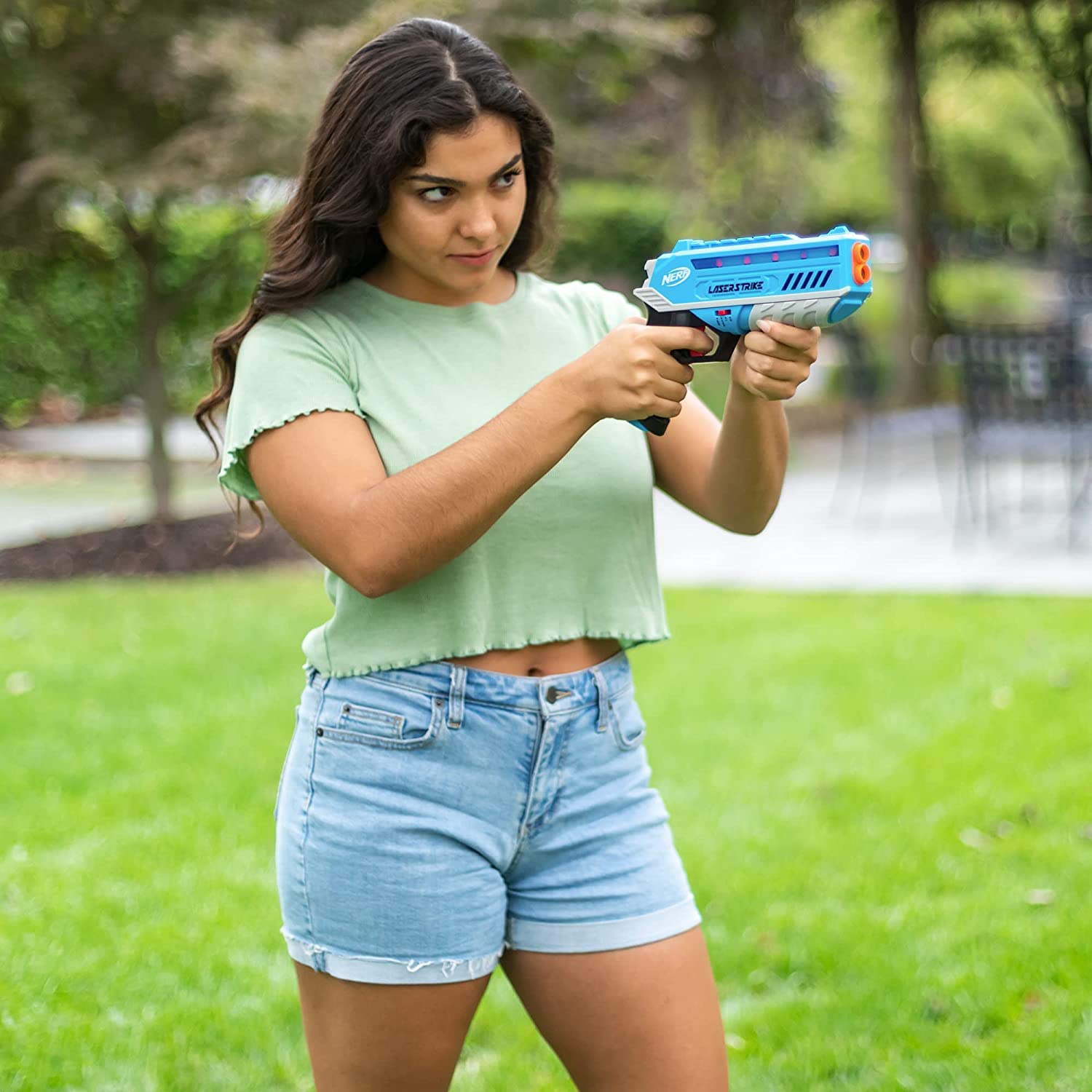 Foto 7 pulgar | Juego De Laser Tag Nerf Laser Strike Para 4 Jugadores Con 4 Lanzadores Y Fundas - Venta Internacional.