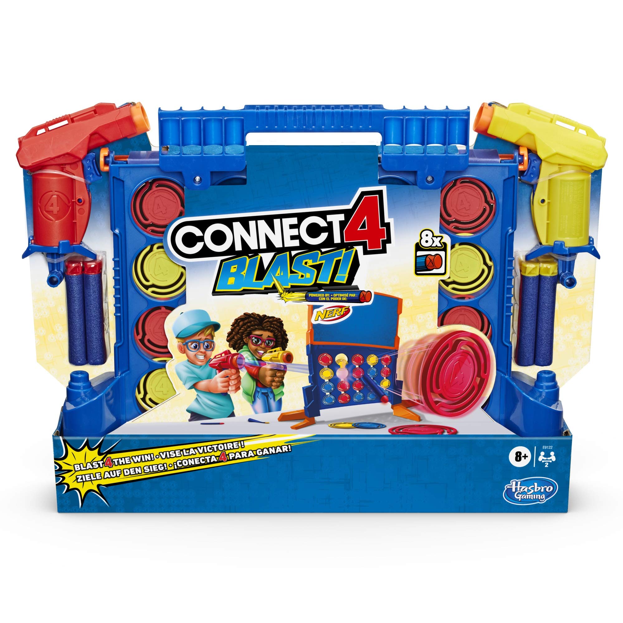 Foto 4 pulgar | ¡conecta 4 Blast! Juego Desarrollado Por Nerf Con Lanzadores Y Dardos - Venta Internacional.