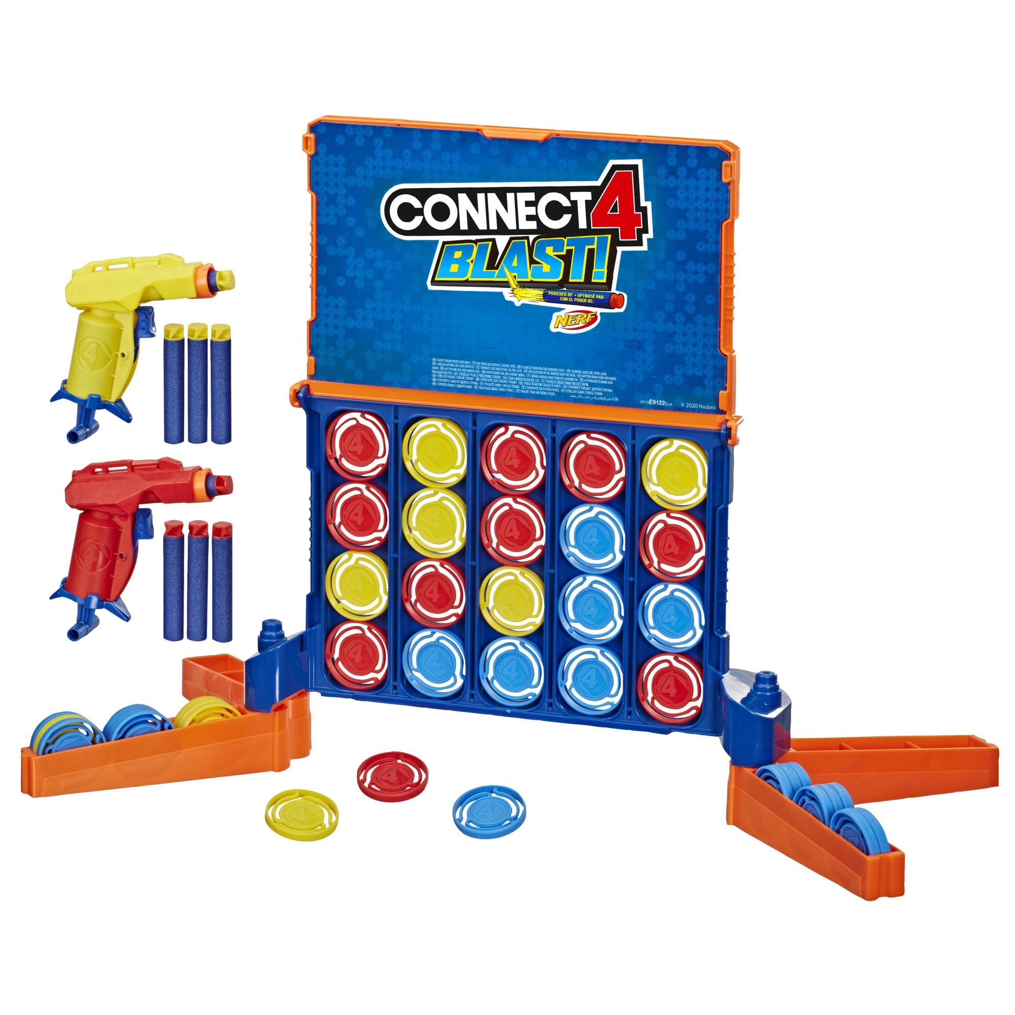 Foto 5 pulgar | ¡conecta 4 Blast! Juego Desarrollado Por Nerf Con Lanzadores Y Dardos - Venta Internacional.
